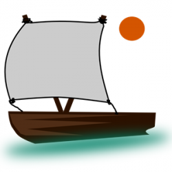 Boat clipart bible - Pencil and in color boat clipart bible