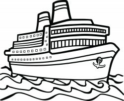 Top Boat Clipart Black And White Free Of Cruise Photos - Vector Art ...