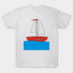 Cartoon Boat Big Clipart - Cartoon Boat Big Clipart - T-Shirt ...