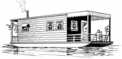 Houseboat Clipart