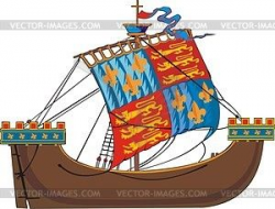 Medieval ship - vector clipart | Ships ... | Pinterest | Vector ...