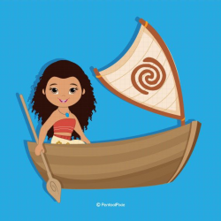 Moana clipart, Polynesian Princess clipart, Fairytale clipart, Cute ...