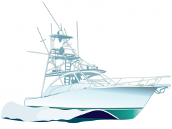 Vector Illustrations of Sport Fishing and Recreational Boats - Clip ...