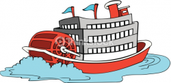 Boat on river clipart - Clipground