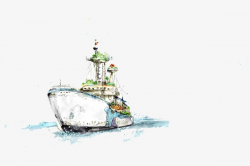 Watercolor Forward Boats, Watercolor, Go Ahead, Ferry PNG Image and ...