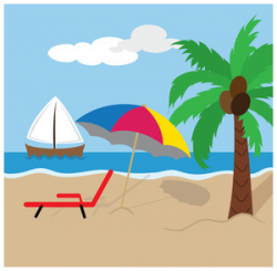 Free Free Beach Clip Art Image 0515-1011-1202-2435 | Boat Clipart