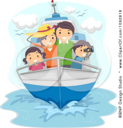 Traveling By Boat Clipart