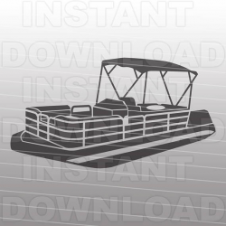 Pontoon Boat SVG File,Boating SVG File,Boat Life SVG-Vector Clip Art ...