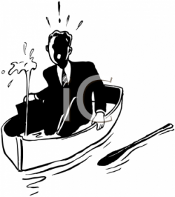 Funny Sinking Boat Clipart