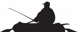 Fisherman and Boat Silhouette PNG Clip Art Image | Gallery ...