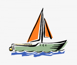 Cartoon Sailboat, Cartoon Boat, Sailboat, Yacht PNG Image and ...