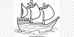 Ship Boat Black and white Clip art - Silhouttee Mayflower Cliparts ...