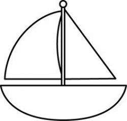 Sailboat pattern. Use the printable outline for crafts, creating ...