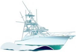 Vector Fishing Boat, jet ski and sea plane clipart | Spirit Graphix