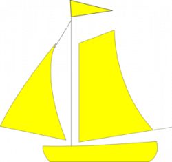 Yellow Sail Boat Clip Art at Clker.com - vector clip art online ...