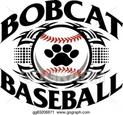 Vector Stock - Bobcat baseball. Clipart Illustration gg83206671 ...
