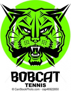 Vector - bobcat tennis - stock illustration, royalty free ...