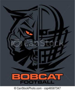 Vector - bobcat football - stock illustration, royalty free ...