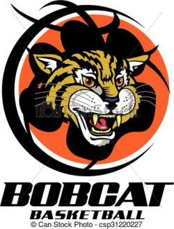 Vector - bobcat basketball - stock illustration, royalty free ...