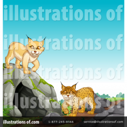 Bobcat Clipart #1385585 - Illustration by Graphics RF
