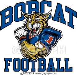 Vector Art - Bobcat football . Clipart Drawing gg80671514 - GoGraph