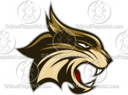 Cartoon Bobcat Clip Art | Bobcat Logo Graphics | Clipart Bobcat ...