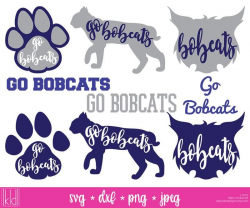 Bobcat Mascot Pack | Silhouettes, Cricut and Svg file