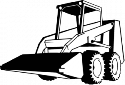28+ Collection of Skid Steer Clipart Black And White | High quality ...