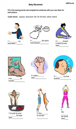 Body Movements Worksheet The best worksheets image collection ...