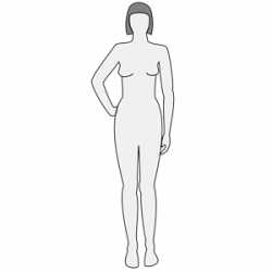 Girl Body Outline Clipart