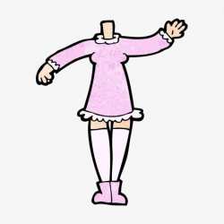 Dancing Cartoon Body, Cartoon, No Head, Pink PNG Image and Clipart ...