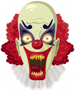 Scary Clown PNG Clipart Image | Halloween clipart | Pinterest ...