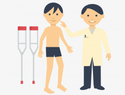 Vector Cartoon Pattern Patient To See A Doctor Check The Body ...