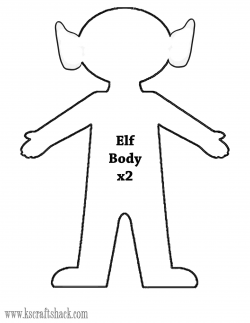 Felt Elf doll body template | elf on a shelf doll pattern ...