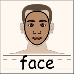 Clip Art: Parts of the Body: Face Color I abcteach.com | abcteach