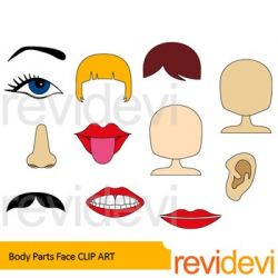 Body Parts clip art - Face clip art