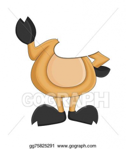 Vector Stock - Cartoon reindeer character body. Clipart Illustration ...
