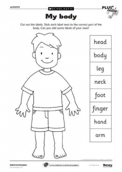 Body Parts worksheet- can use as a dictionary to label parts ...