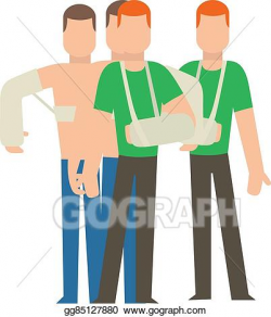 Vector Art - Multiple injury set trauma accident and human body ...