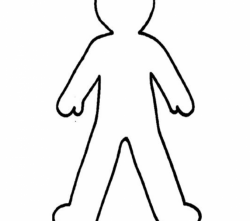 Outline Body : Kids Coloring - europe-travel-guides.com