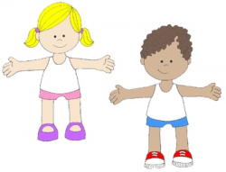 Kids in Action: Paper Dolls for Spring and Summer Clip Art 36 PNG's