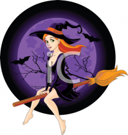 Halloween Clipart - Witch Flying on a Broom | Beautiful body art ...