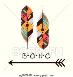 Vector Art - Boho design . EPS clipart gg79268337 - GoGraph