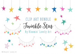 Stars Clip Art - Star Clip Art Bundle - Stars Bunting Clip Art ...