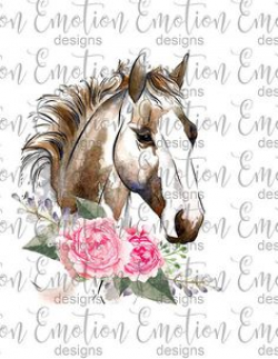 Horse boho feathers PNG, instant download, Sublimation Graphics ...