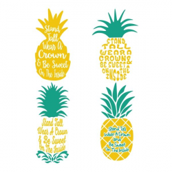 Pineapple Cuttable Design Cut File. Vector, Clipart, Digital ...