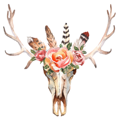 Featured Designer: Helen Field + Free Boho Chic Floral Skull Image ...