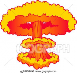 EPS Illustration - Nuke explosion. Vector Clipart gg69431452 - GoGraph
