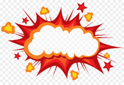 Cartoon Explosion Comics Comic book - Explode the mushroom cloud to ...