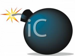 The Lit Fuse on a Bomb Clipart Picture